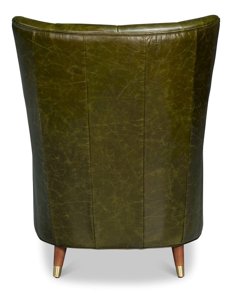 Sarreid Ltd - Alastair Chair, Britain Green in Green - 54275 view 4