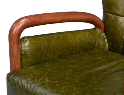 Sarreid Ltd - Alastair Chair, Britain Green in Green - 54275 view 6