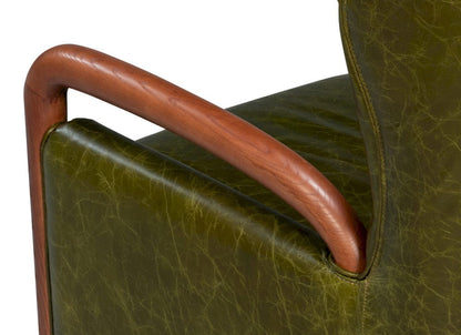 Sarreid Ltd - Alastair Chair, Britain Green in Green - 54275 view 10