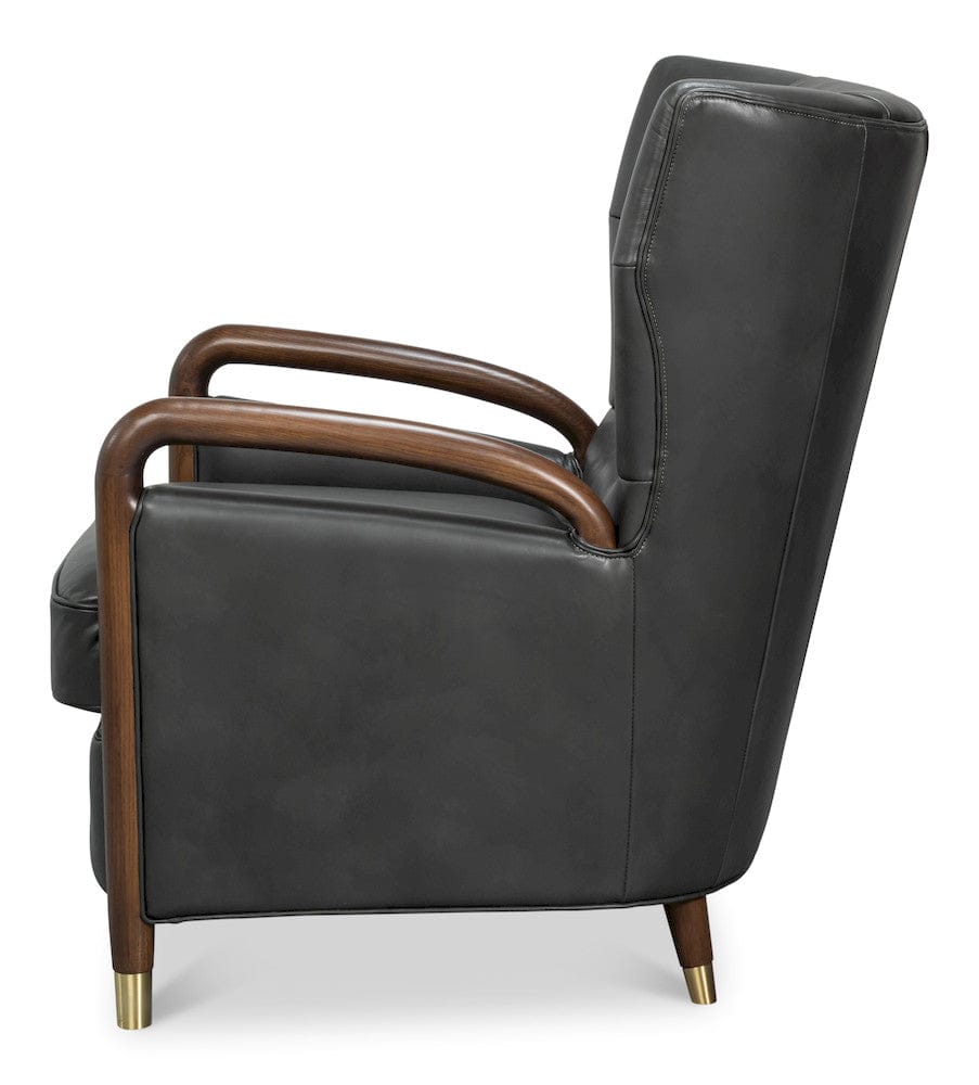 Sarreid Ltd - Alastair Chair, Portland Gray in Grey - 54275-PG view 3