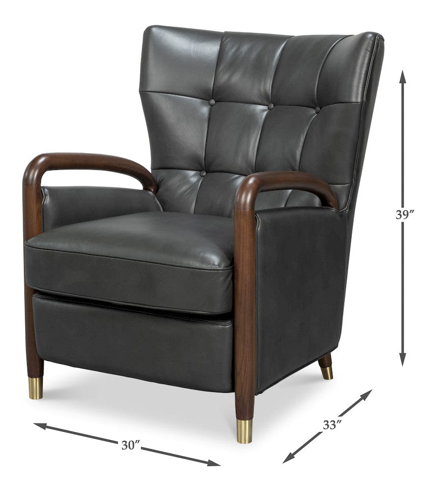 Sarreid Ltd - Alastair Chair, Portland Gray in Grey - 54275-PG view 13