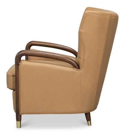 Sarreid Ltd - Alastair Chair, Westbury Brown in Brown - 54275-WB view 3