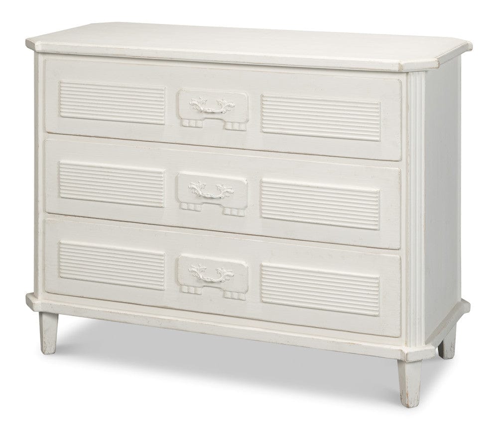 Sarreid Ltd - Altus Commode, Antique White in White - 40679-3 view 1
