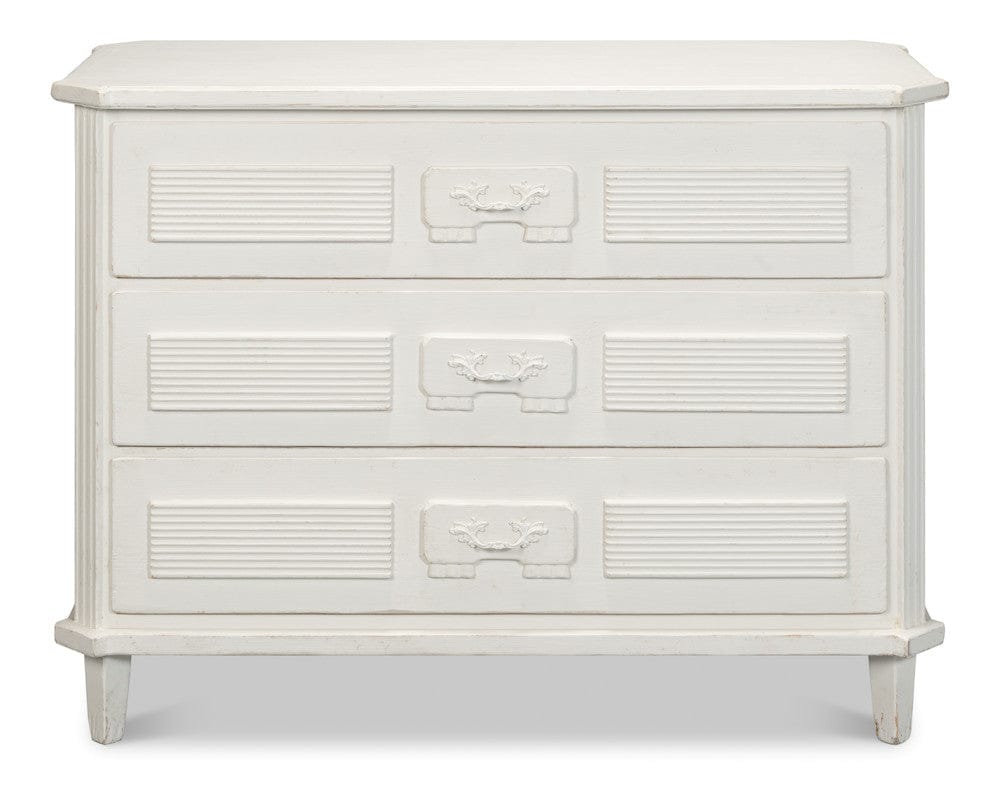 Sarreid Ltd - Altus Commode, Antique White in White - 40679-3 view 2