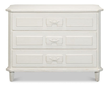 Sarreid Ltd - Altus Commode, Antique White in White - 40679-3 view 2