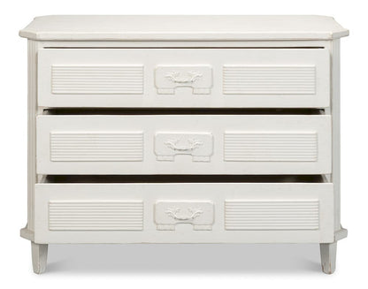 Sarreid Ltd - Altus Commode, Antique White in White - 40679-3 view 3