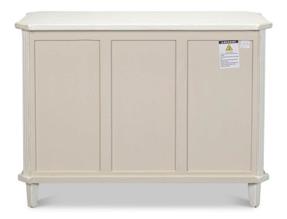 Sarreid Ltd - Altus Commode, Antique White in White - 40679-3 view 7