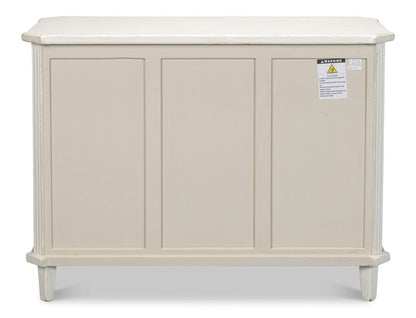 Sarreid Ltd - Altus Commode, Antique White in White - 40679-3 view 7
