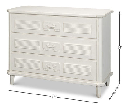 Sarreid Ltd - Altus Commode, Antique White in White - 40679-3 view 13