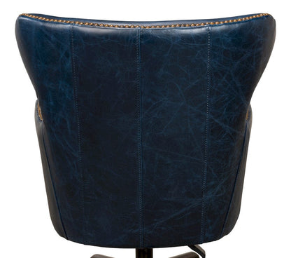 Sarreid Ltd - Andrew Jackson Desk Chair, Chateau Blue in Blue - 30613 view 8