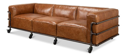 Sarreid Ltd - Antwerp Sofa - Brown - 28897 veiw 1
