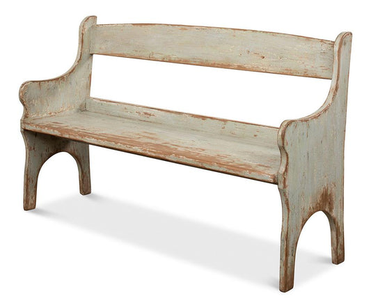 Sarreid Ltd - Arlo Bench, Sage - 53403-4 veiw 1