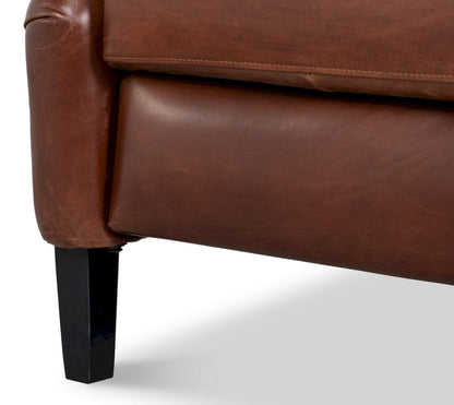 Sarreid Ltd - Ashford Leather Recliner in Brown - 54302 view 11