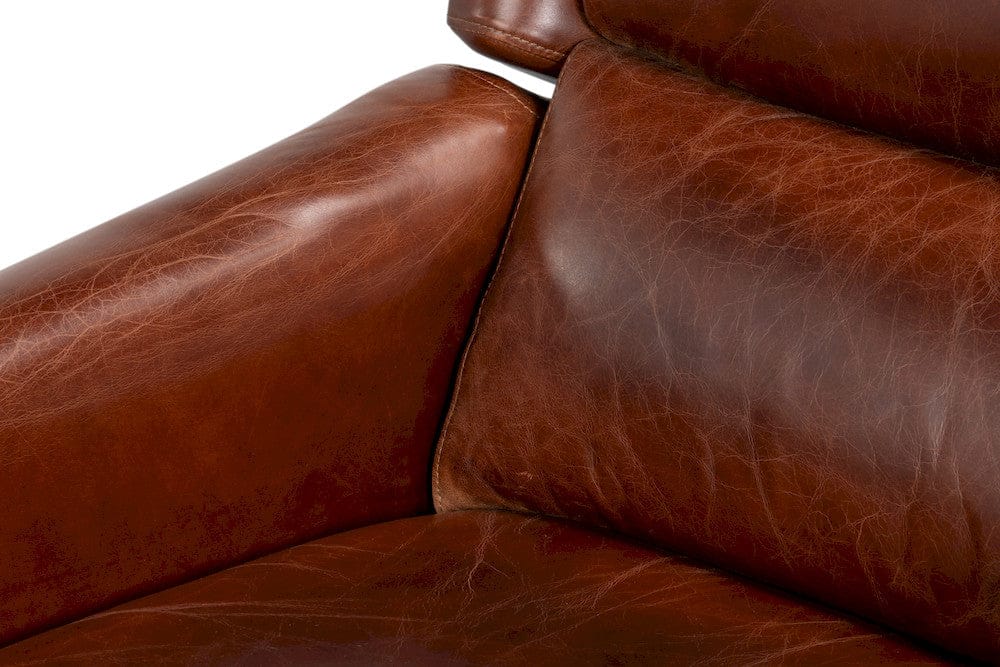 Sarreid Ltd - Ashford Leather Recliner in Brown - 54302 view 12