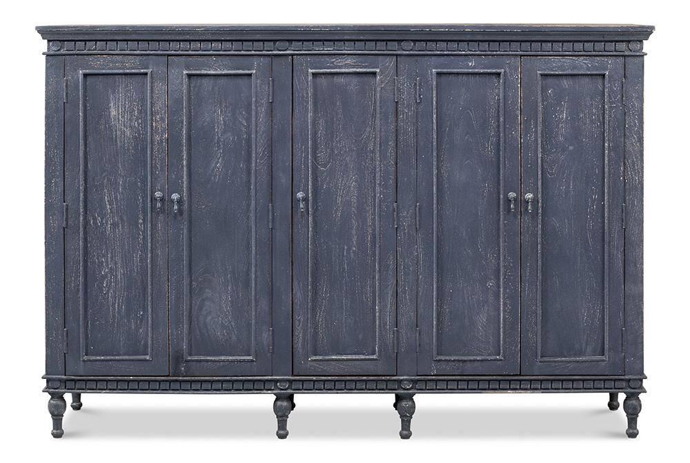 Sarreid Ltd - Ashlyn Sideboard - Blue - 53652 veiw 2