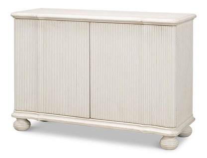 Sarreid Ltd - Astrid Entrance Commode, Antique White - 53678-3 veiw 1
