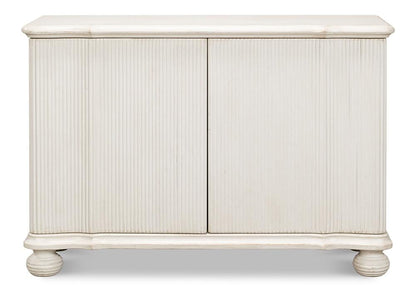 Sarreid Ltd - Astrid Entrance Commode, Antique White - 53678-3 veiw 2