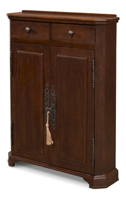 Sarreid Ltd - Austrian Hall Cabinet, Walnut in Brown - 27284 view 1