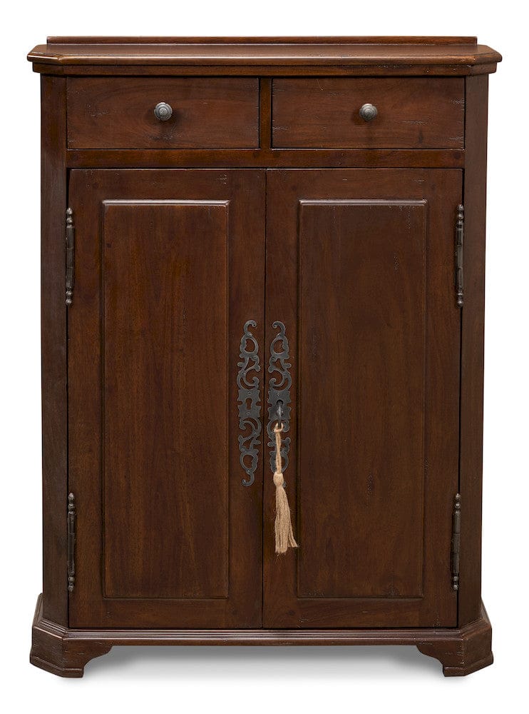 Sarreid Ltd - Austrian Hall Cabinet, Walnut in Brown - 27284 view 2