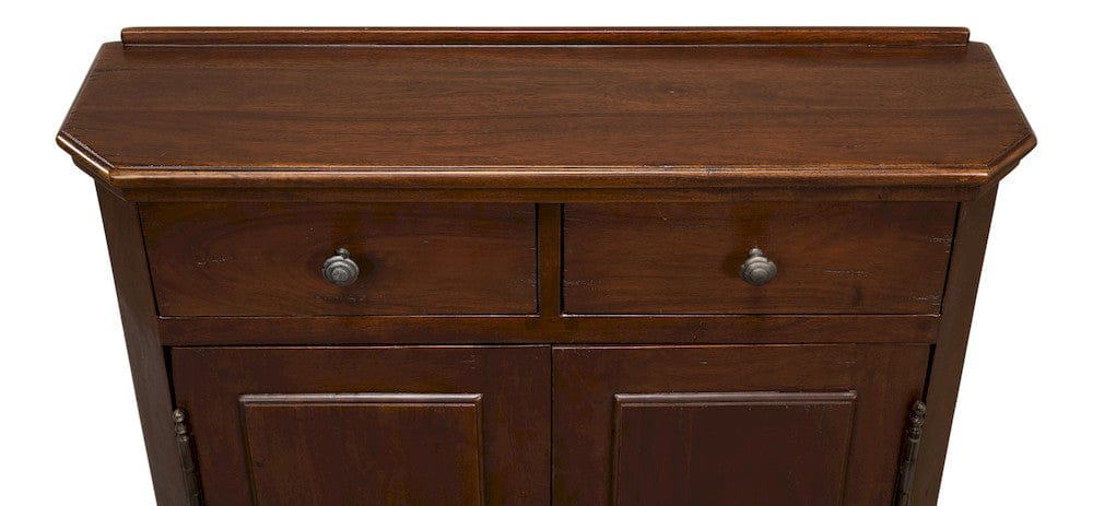 Sarreid Ltd - Austrian Hall Cabinet, Walnut in Brown - 27284 view 4