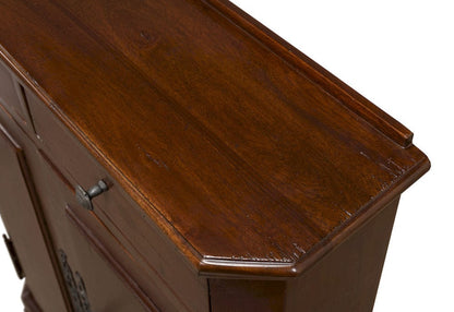 Sarreid Ltd - Austrian Hall Cabinet, Walnut in Brown - 27284 view 5