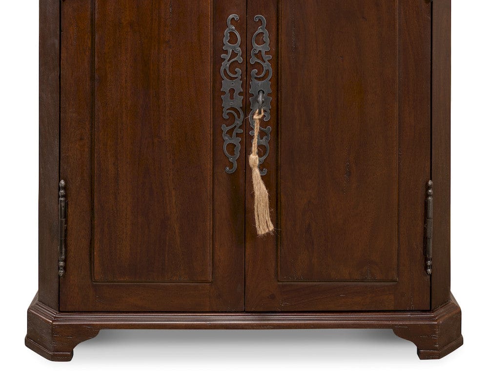 Sarreid Ltd - Austrian Hall Cabinet, Walnut in Brown - 27284 view 12