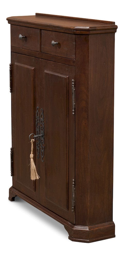 Sarreid Ltd - Austrian Hall Cabinet, Walnut in Brown - 27284 view 13
