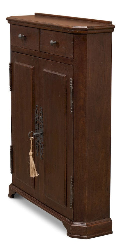 Sarreid Ltd - Austrian Hall Cabinet, Walnut in Brown - 27284 view 13