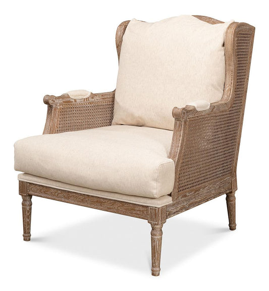 Sarreid Ltd - Ava Chair - Beige - 53479 veiw 1