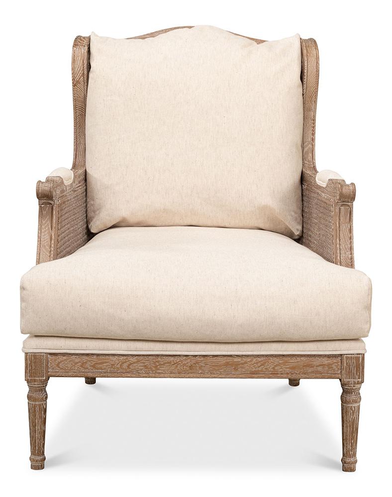 Sarreid Ltd - Ava Chair - Beige - 53479 veiw 2