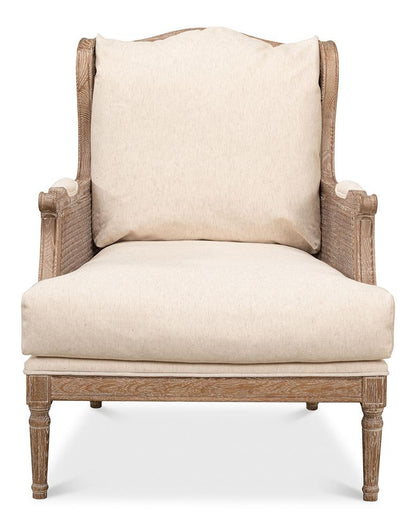 Sarreid Ltd - Ava Chair - Beige - 53479 veiw 2