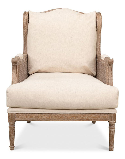 Sarreid Ltd - Ava Chair - Beige - 53479 veiw 2
