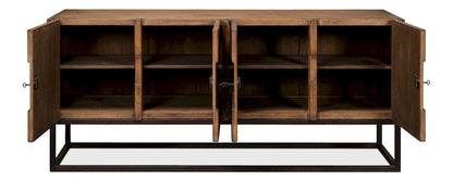 Sarreid Ltd - Aztec Sideboard On Stand, Brown in Brown - 40383-2 view 3