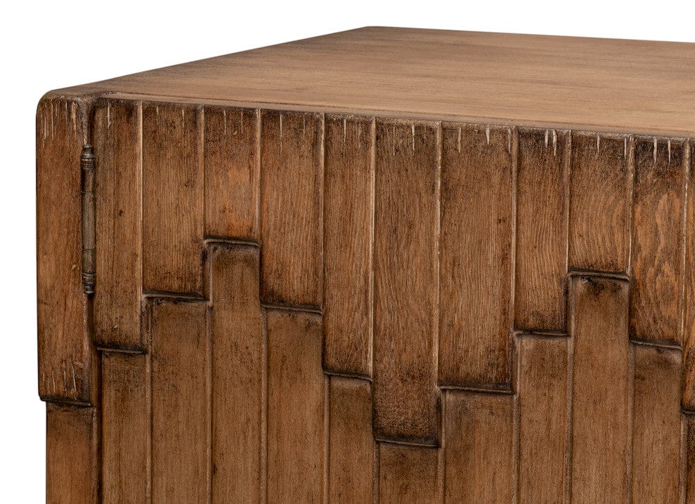 Sarreid Ltd - Aztec Sideboard On Stand, Brown in Brown - 40383-2 view 6