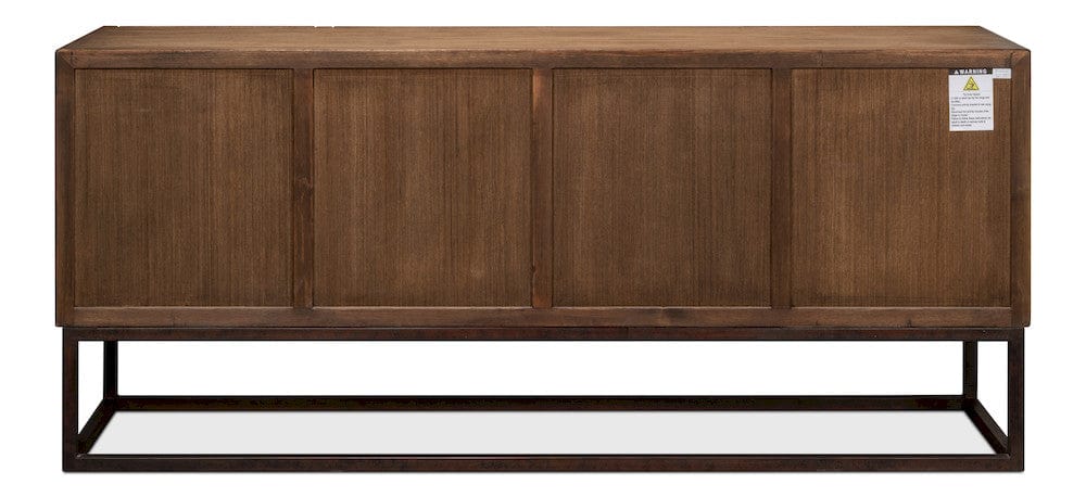 Sarreid Ltd - Aztec Sideboard On Stand, Brown in Brown - 40383-2 view 9