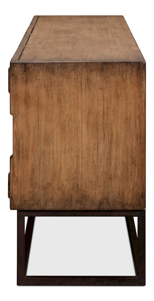 Sarreid Ltd - Aztec Sideboard On Stand, Brown in Brown - 40383-2 view 10