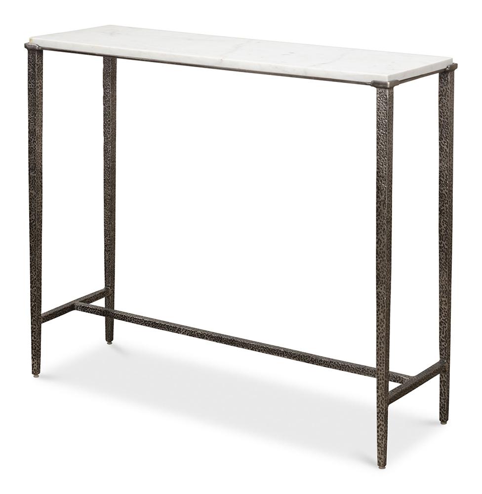 Sarreid Ltd - Banswara Console Table - White Marble - 53018 veiw 1