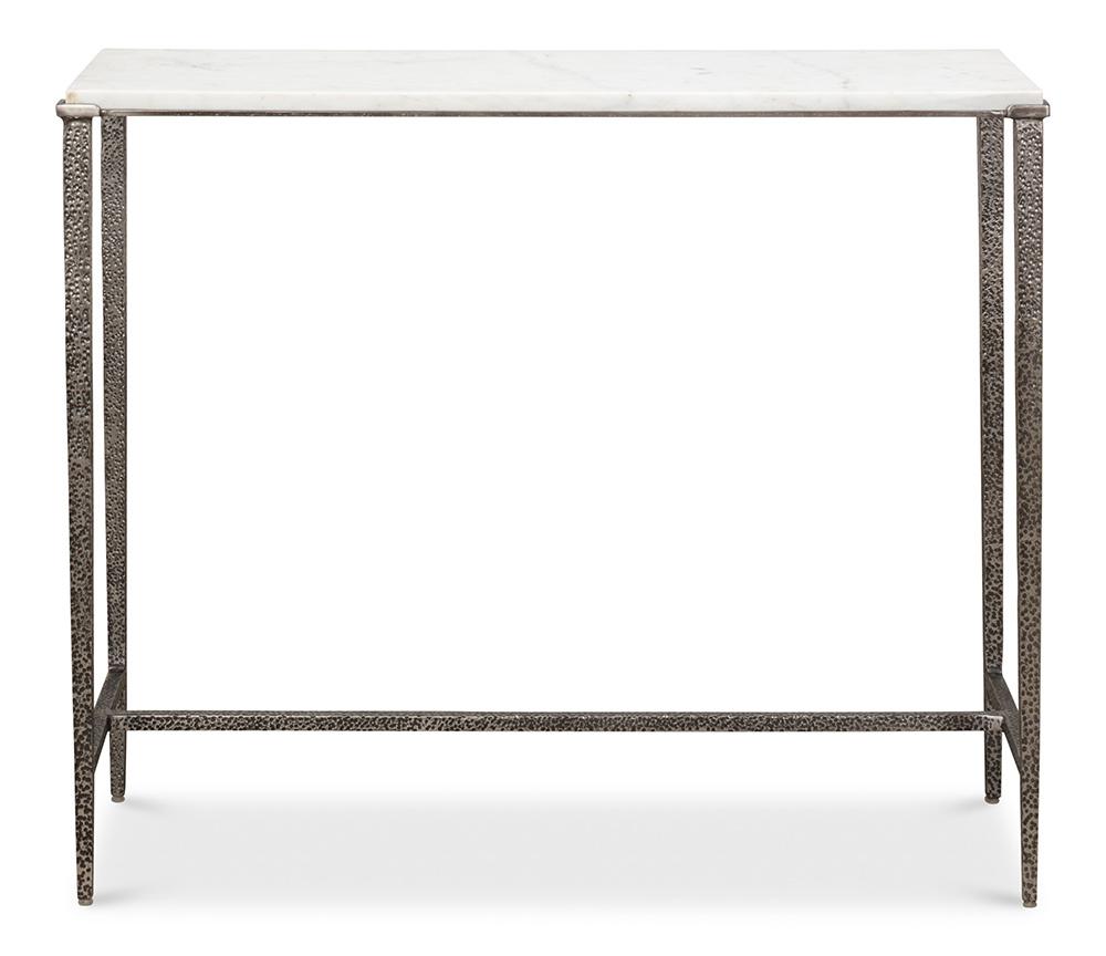 Sarreid Ltd - Banswara Console Table - White Marble - 53018 veiw 2