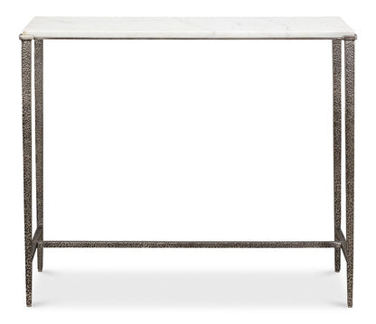 Sarreid Ltd - Banswara Console Table - White Marble - 53018 veiw 2