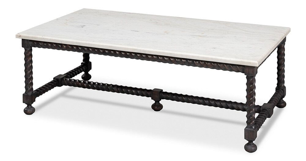 Sarreid Ltd - Barley Cocktail Table - Brown - 53905 veiw 1