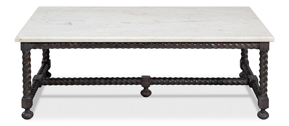 Sarreid Ltd - Barley Cocktail Table - Brown - 53905 veiw 2