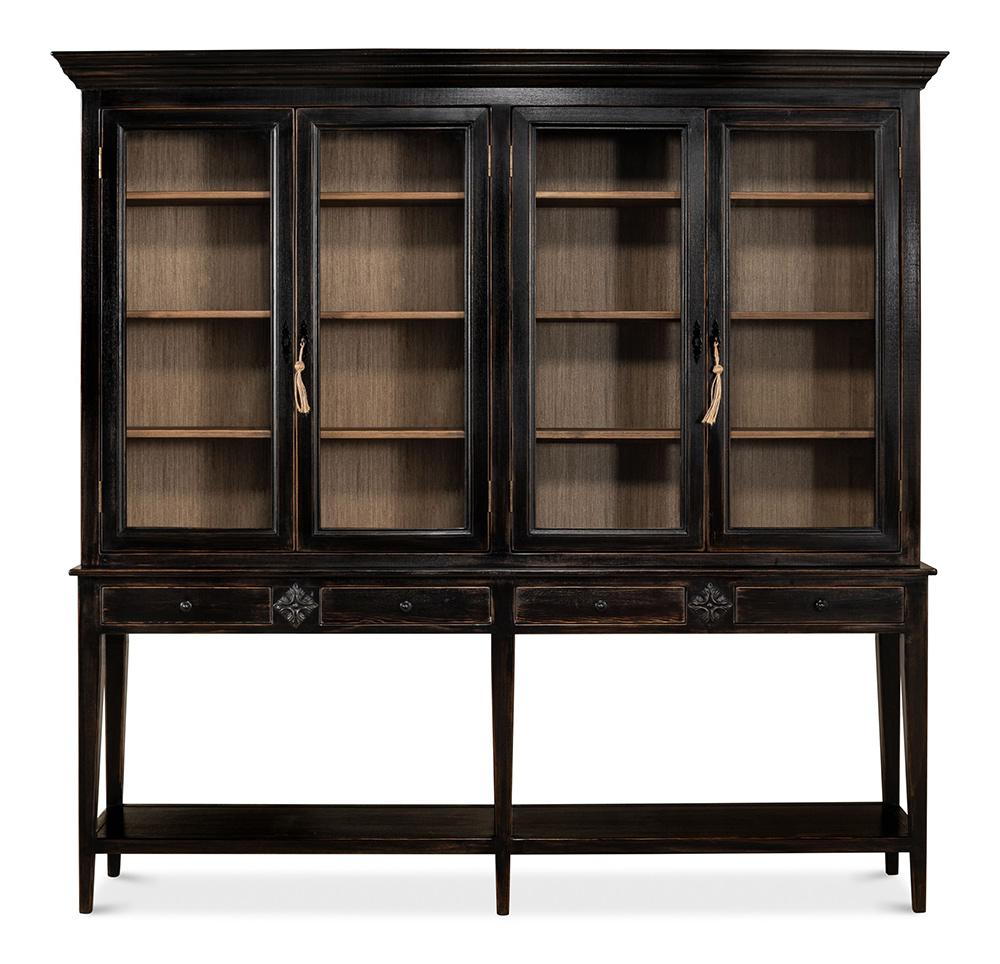 Sarreid Ltd - Beacon Hill Display Case, Ebony - 52659 veiw 2