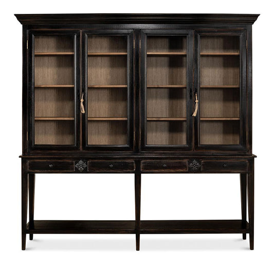 Sarreid Ltd - Beacon Hill Display Case, Ebony - 52659 veiw 2