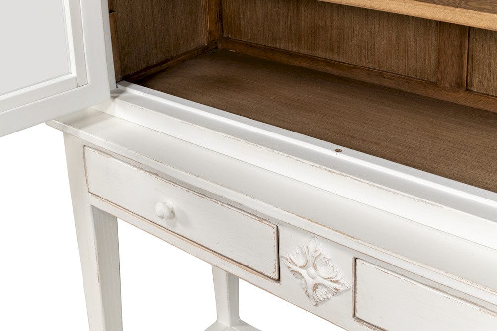 Sarreid Ltd - Beacon Hill Display Case, White in White - 53232 view 4