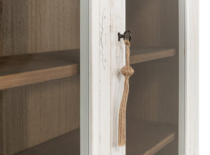 Sarreid Ltd - Beacon Hill Display Case, White in White - 53232 view 6