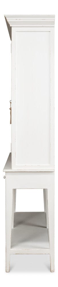 Sarreid Ltd - Beacon Hill Display Case, White in White - 53232 view 8
