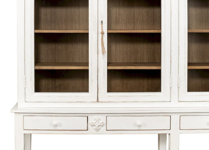 Sarreid Ltd - Beacon Hill Display Case, White in White - 53232 view 9