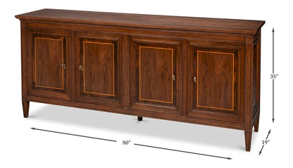 Sarreid Ltd - Beaufort Credenza in Brown - 54294 view 12