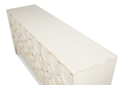 Sarreid Ltd - Becket Sideboard, Antique White in White - 53410-3 view 4