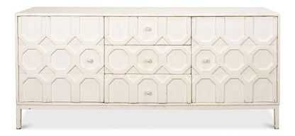 Sarreid Ltd - Becket Sideboard, Antique White - 53410-3 veiw 2